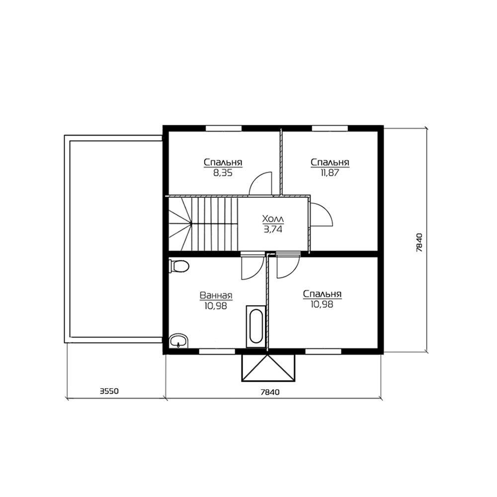 Планировка КД-115 Кирпичный дом Дарги, 115,47 м²