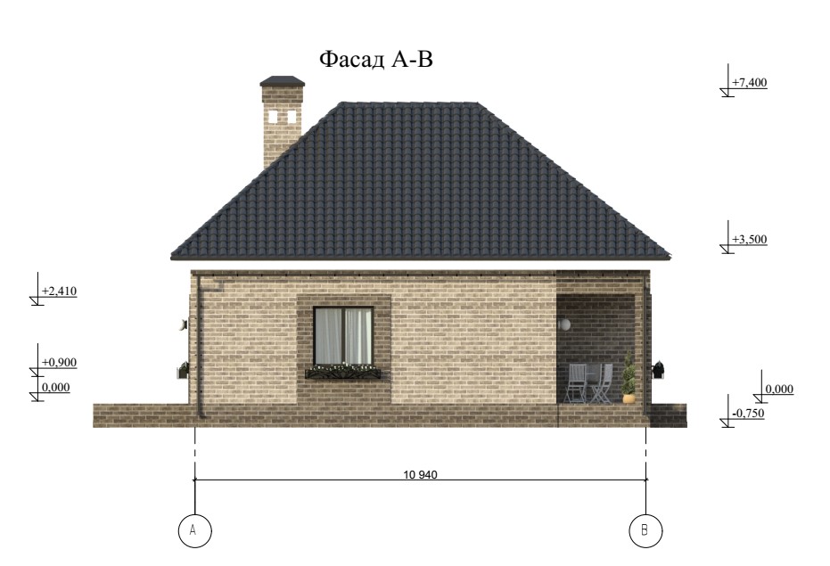 Планировка КД-97 Кирпичный дом Файнги, 97,25 м²