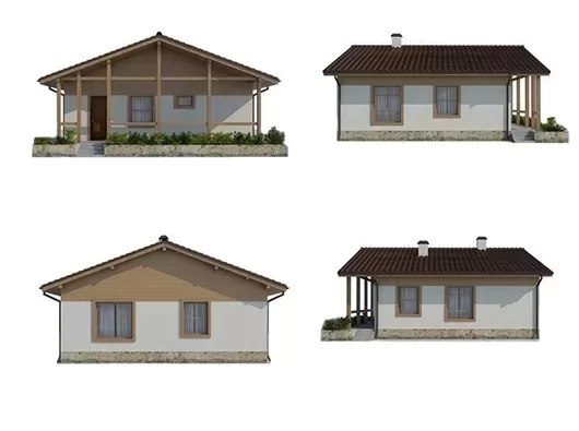 Планировка КД-71 Кирпичный дом Пейнрага, 71 м²