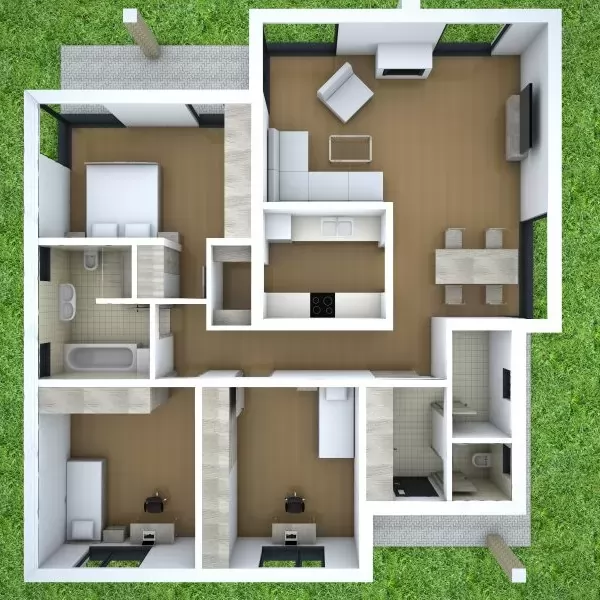 Планировка КД-112 Дом из кирпича Родин, 112.7 м²
