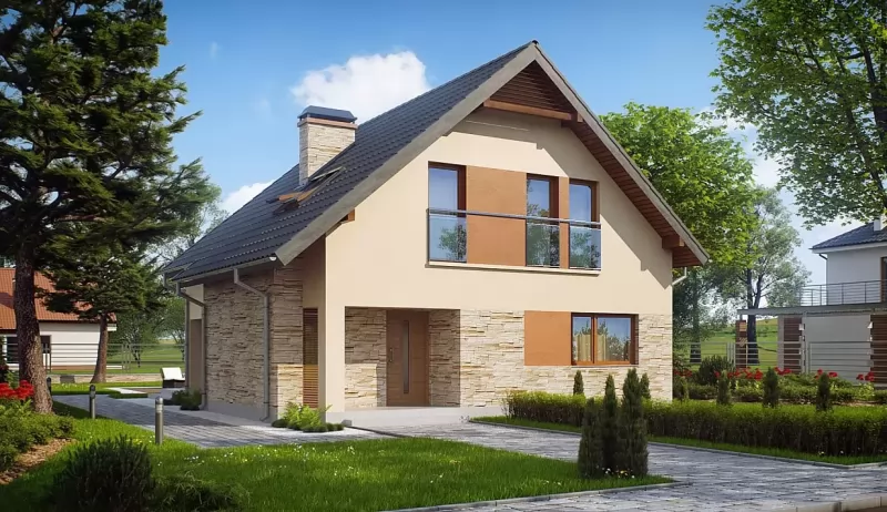 Планировка КД-113 Дом из кирпича Берухин, 113.4 м²