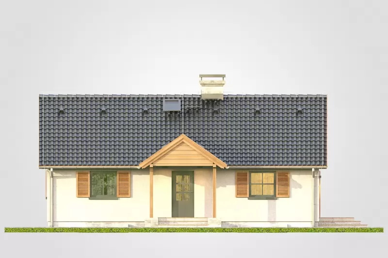 Планировка КД-73 Дом из кирпича Зобраме, 73.3 м²