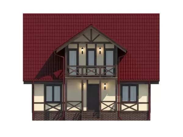 Планировка КД-94 Дом из кирпича Бертута, 94.42 м²