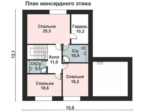 Планировка КД-209 Дом из кирпича Кривстон, 209.6 м²
