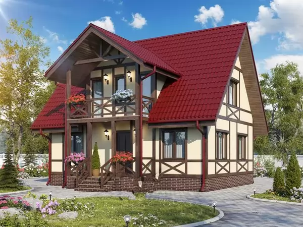 КД-94 Дом из кирпича Бертута, 94.42 м²
