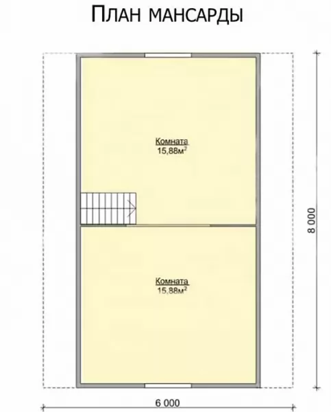 Планировка КД-66 Кирпичный дом Индастри, 66.22 м²