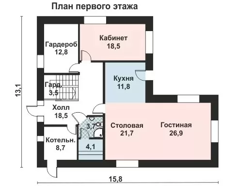 Планировка КД-209 Дом из кирпича Кривстон, 209.6 м²