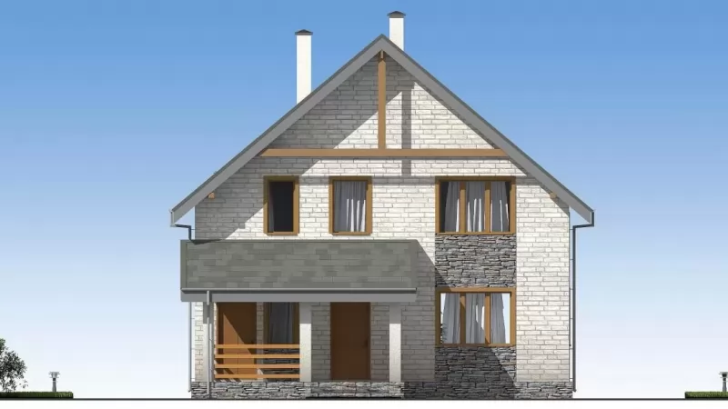 Планировка КД-116 Дом из кирпича Клеково, 116.33 м²