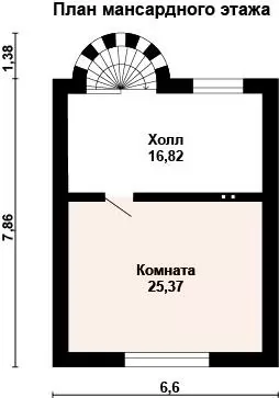 Планировка КД-113 Дом из кирпича Лунатик, 113.12 м²