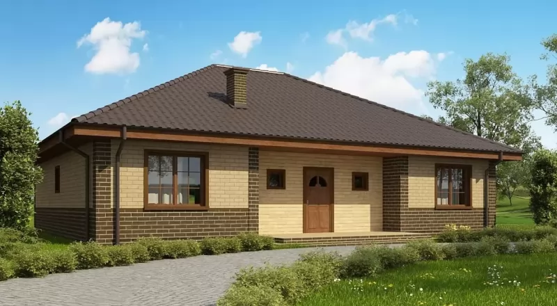 Планировка КД-134 Дом из кирпича Дориша, 134.23 м²