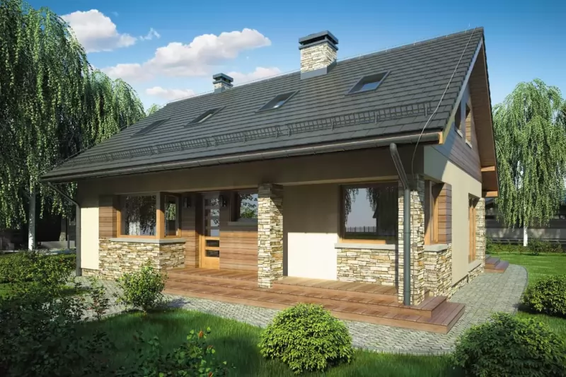 Планировка КД-112 Дом из кирпича Хидрун, 112.4 м²