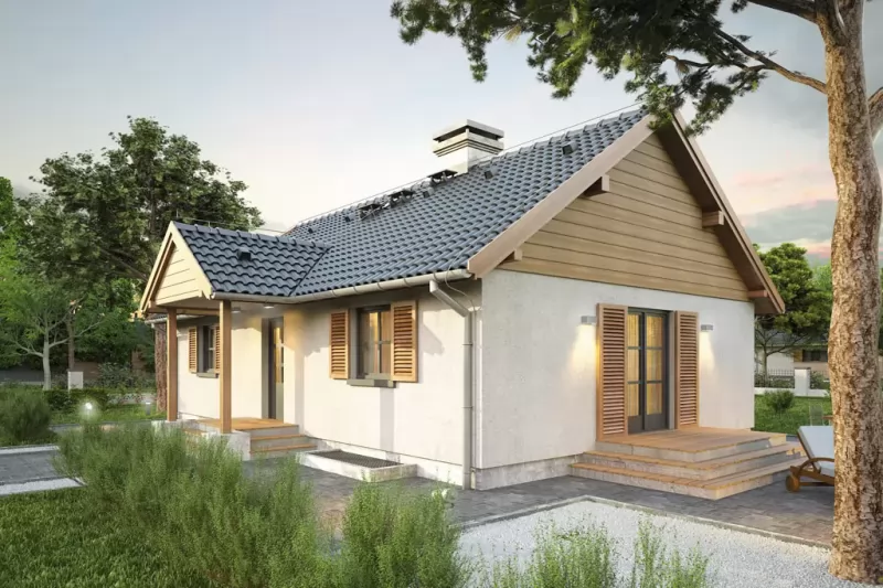 Планировка КД-73 Дом из кирпича Зобраме, 73.3 м²