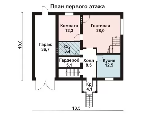 Планировка КД-257 Дом из кирпича Стефан, 257 м²