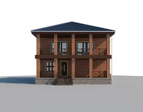 Планировка КД-215 Дом из кирпича Юниона, 215.9 м²