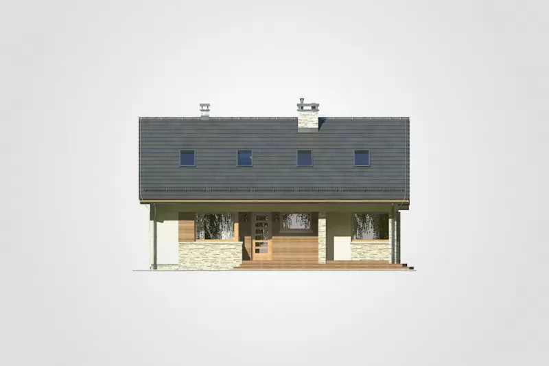 Планировка КД-112 Дом из кирпича Хидрун, 112.4 м²