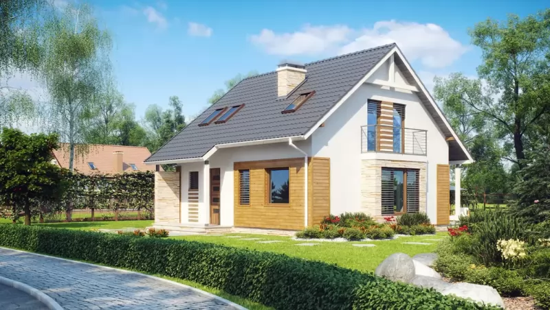 Планировка КД-104 Кирпичный дом Бежамин, 104.85 м²