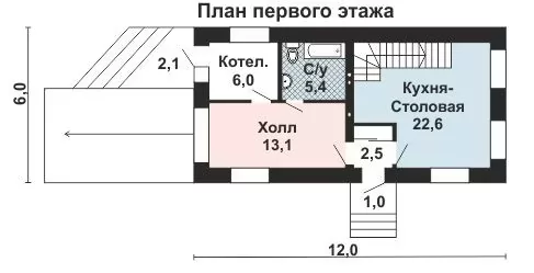 Планировка КД-88 Кирпичный дом Буст, 88.67 м²
