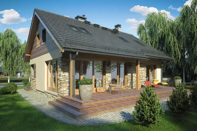 КД-112 Дом из кирпича Хидрун, 112.4 м²