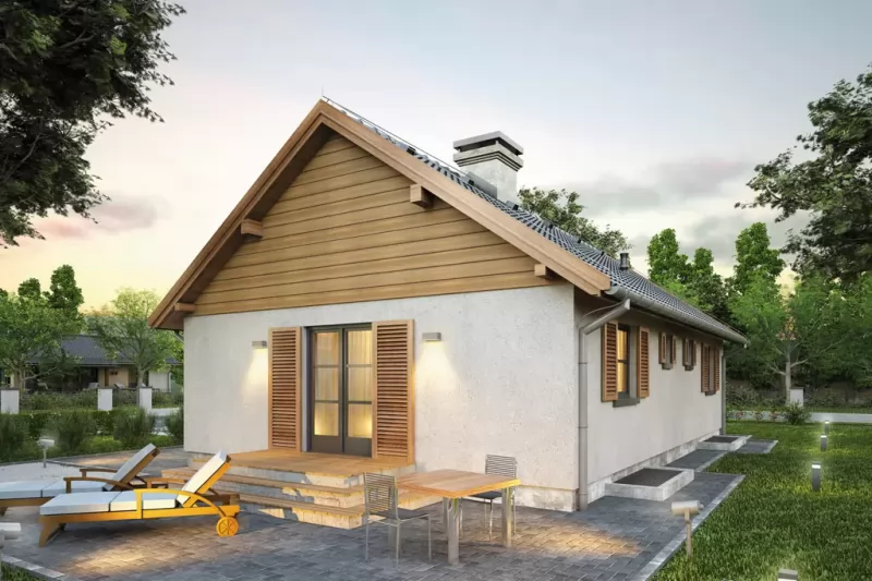 Планировка КД-73 Дом из кирпича Зобраме, 73.3 м²