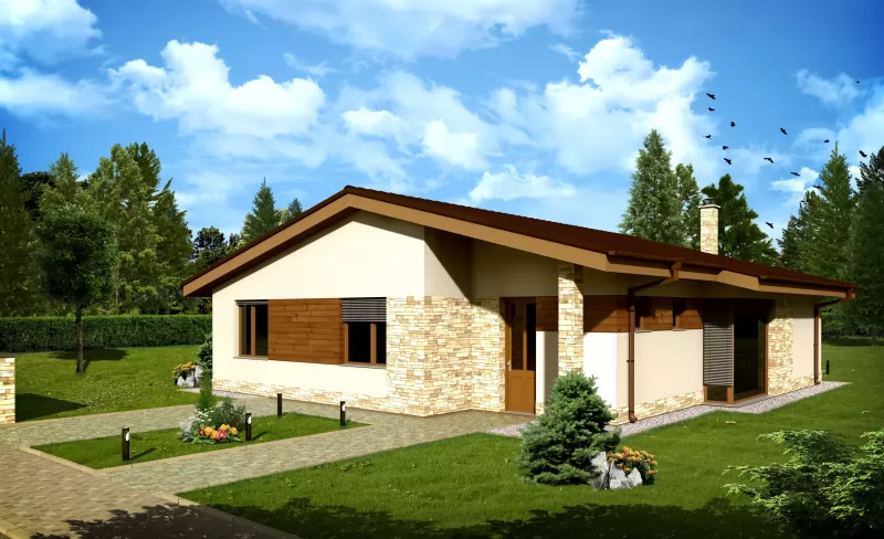 Планировка КД-112 Дом из кирпича Родин, 112.7 м²