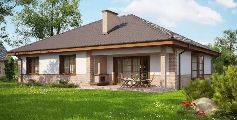 Планировка КД-134 Дом из кирпича Дориша, 134.23 м²