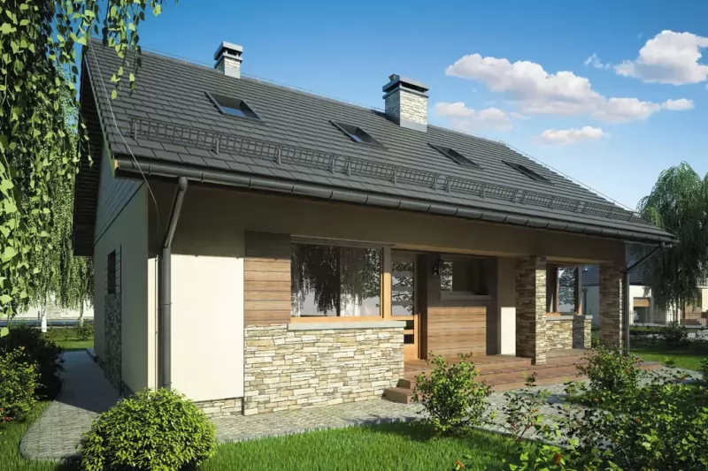 Планировка КД-112 Дом из кирпича Хидрун, 112.4 м²
