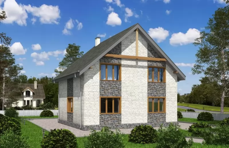 Планировка КД-116 Дом из кирпича Клеково, 116.33 м²