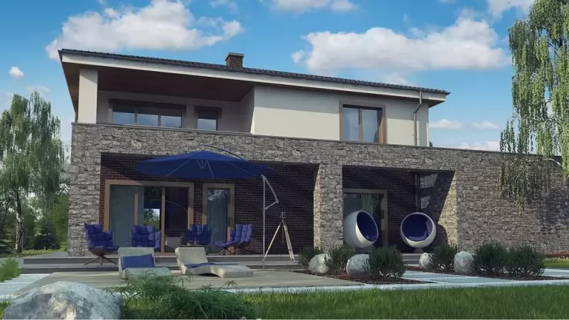 Планировка КД-239 Дом из кирпича Авирелия, 239.2 м²