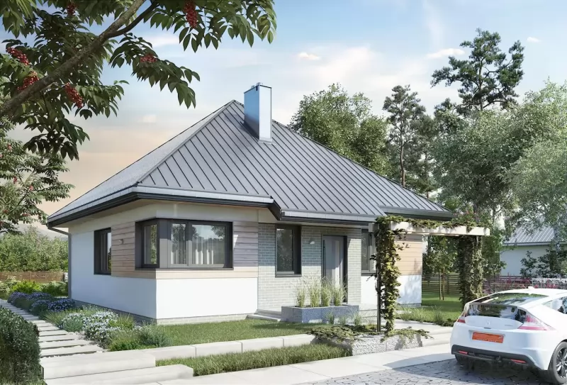 КД-72 Дом из кирпича Лагимен, 72.2 м²
