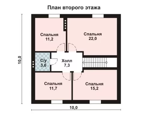 Планировка КД-257 Дом из кирпича Стефан, 257 м²
