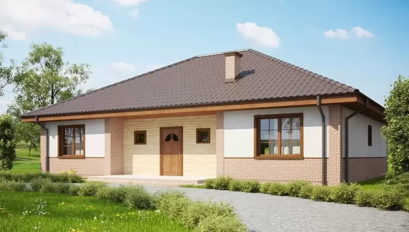 Планировка КД-134 Дом из кирпича Дориша, 134.23 м²