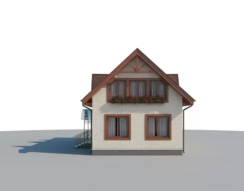 Планировка КД-88 Дом из кирпича Олунер, 88.67 м²
