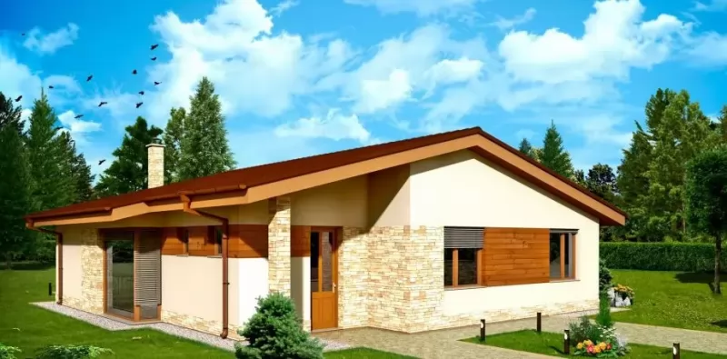 Планировка КД-112 Дом из кирпича Родин, 112.7 м²