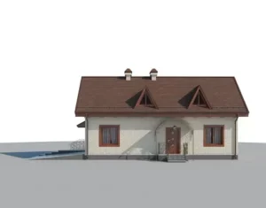 Планировка КД-88 Кирпичный дом Буст, 88.67 м²