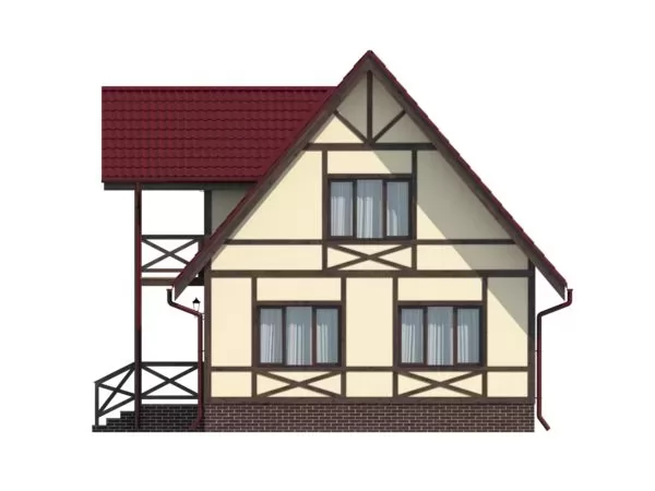 Планировка КД-94 Дом из кирпича Бертута, 94.42 м²