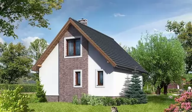 Планировка КД-60 Кирпичный дом Санара, 60 м²