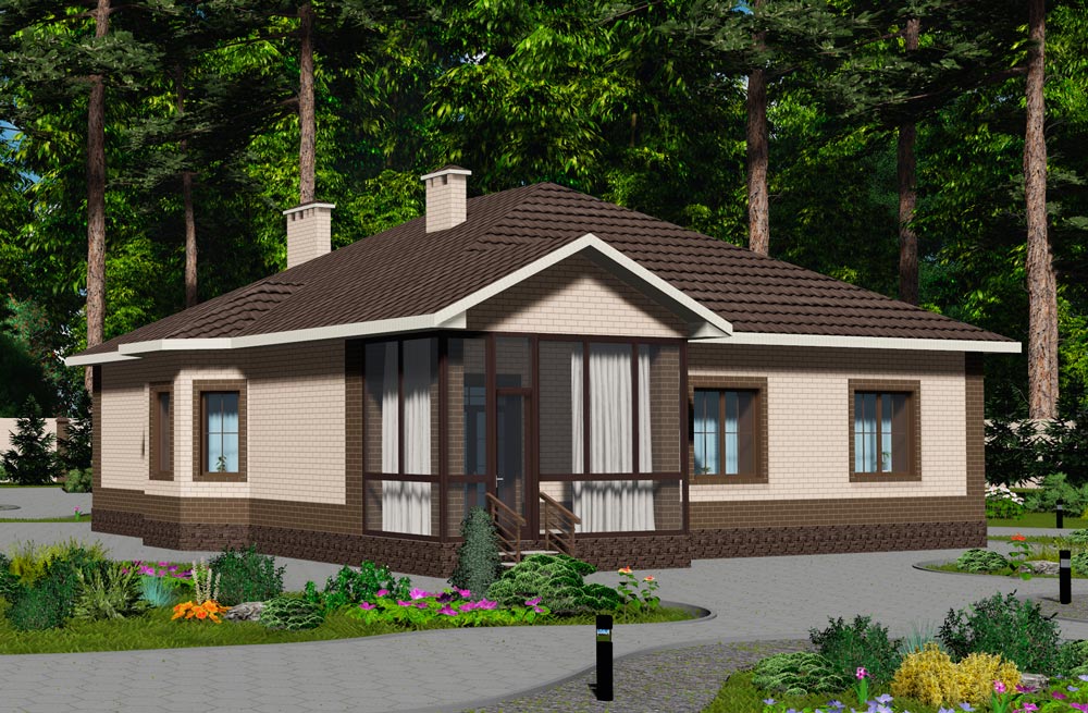 Планировка КД-160 Кирпичный дом Флемс, 160 м²