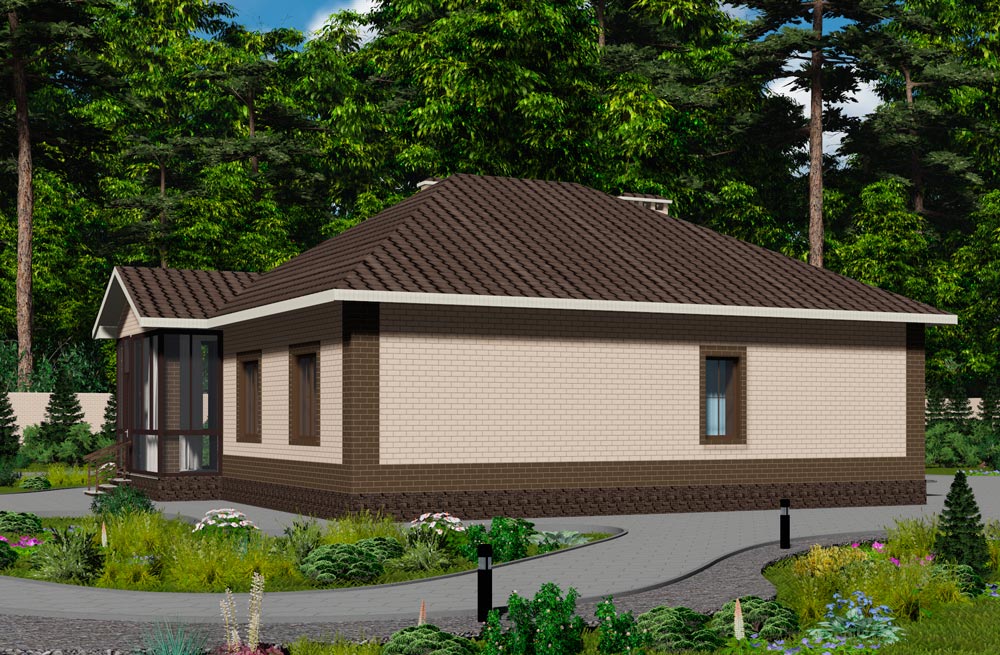 Планировка КД-160 Кирпичный дом Флемс, 160 м²