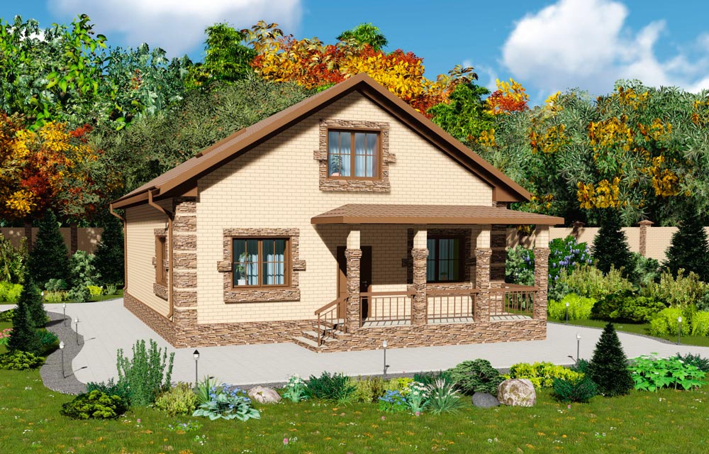 Планировка КД-152 Кирпичный дом, 152,24 м²