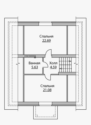 Планировка КД-152 Кирпичный дом, 152,24 м²