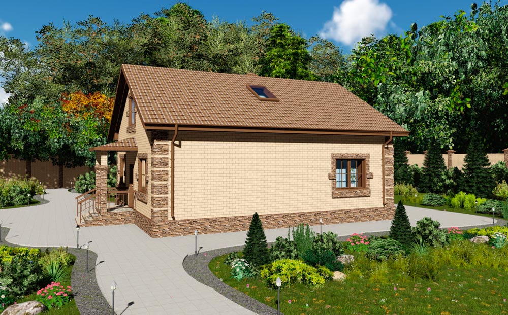 Планировка КД-152 Кирпичный дом, 152,24 м²